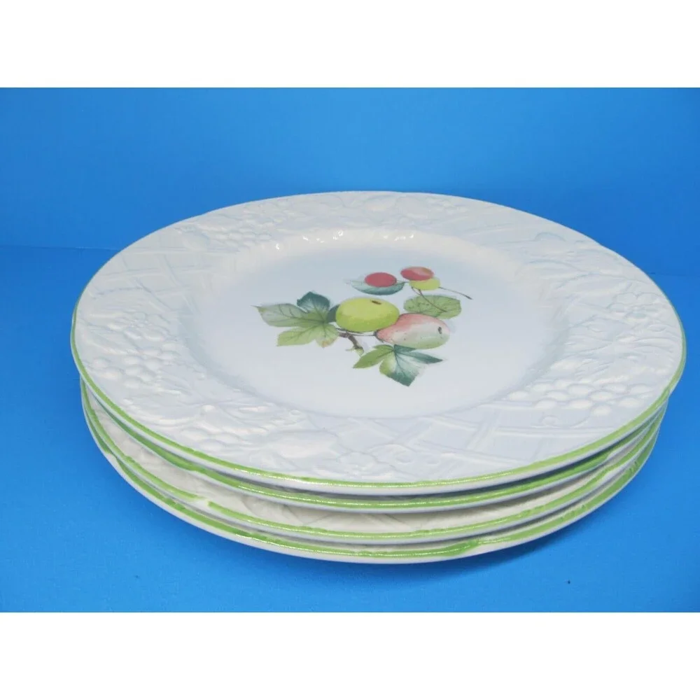 Mikasa English Countryside Fruit Cove Set Of 4 Embossed 11